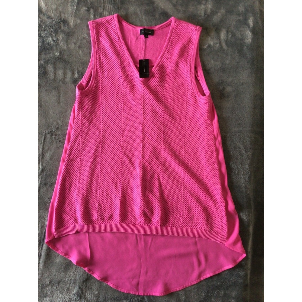 The Limited Women's Sleeveless Blouse Bright Pink Size Small NWT